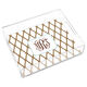 Bamboo Brown and Slate Lucite Trays Image 1 of 3